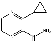 2-cyclopropyl-3-hydrazinylpyrazine Structure