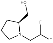 [(2S)-1-(2,2-difluoroethyl)pyrrolidin-2-yl]methanol Structure