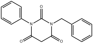 1-Benzyl-3-phenylbarbituric acid Structure