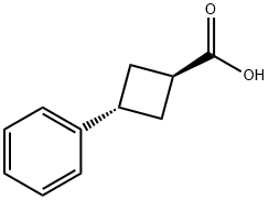 trans-3-Phenylcyclobutanecarboxylic acid Structure