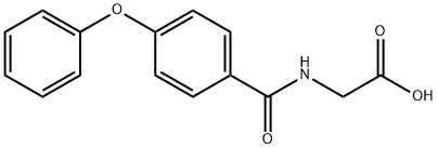 2-[(4-phenoxyphenyl)formamido]acetic acid Structure