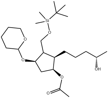 1574525-21-5 (1S,2R,3S,4R)-3-(((tert-Butyldimethylsilyl)oxy)methyl)-2-(5-hydroxypentyl)-4-((tetrahydro-2H-pyran-2-yl)oxy)cyclopentyl acetate