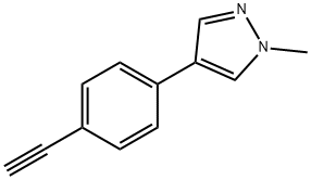 4-(4-Ethynylphenyl)-1-methyl-1H-pyrazole 구조식 이미지