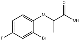 2-(2-bromo-4-fluorophenoxy)propanoic acid Structure