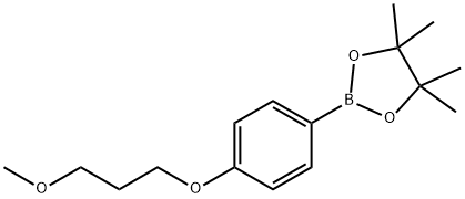 2-[4-(3-methoxypropoxy)phenyl]-4,4,5,5-tetramethyl-1,3,2-dioxaborolane 구조식 이미지