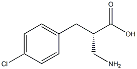 (S)-3-amino-2-(4-chlorobenzyl)propanoicacid Structure