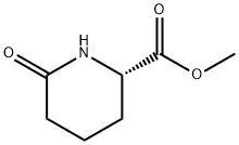 2-Piperidinecarboxylic acid, 6-oxo-, methyl ester, (2S)- Structure