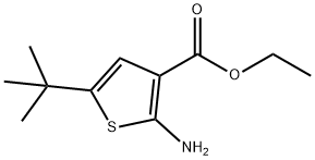 ethyl 2-aMino-5-tert-butylthiophene-3-carboxylate Structure