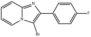 Imidazo[1,2-a]pyridine, 3-bromo-2-(4-
fluorophenyl)- Structure