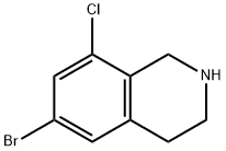 6-bromo-8-chloro-1,2,3,4-tetrahydroisoquinoline 구조식 이미지