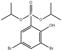 Diisopropyl 3,5-dibromo-2-hydroxyphenyl phosphonate Structure