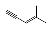 3-Penten-1-yne, 4-methyl- Structure