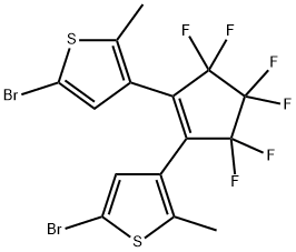 1,2-bis(2'-methyl-5'-bromothien-3'-yl)perfluorocyclopentene Structure