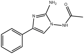 Acetamide, N-(2-amino-4-phenyl-1H-imidazol-1-yl)- Structure