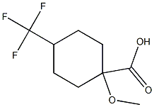 1-methoxy-4-(trifluoromethyl)cyclohexane-1-carboxylic acid Structure