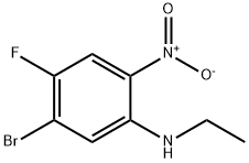 5-bromo-N-ethyl-4-fluoro-2-nitroaniline Structure