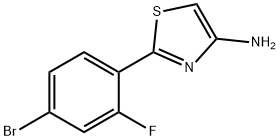 2-(4-Bromo-2-fluorophenyl)thiazol-4-amine Structure