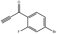 1-(4-bromo-2-fluorophenyl)prop-2-yn-1-one 구조식 이미지