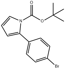 tert-Butyl 2-(4-bromophenyl)-1H-pyrrole-1-carboxylate 구조식 이미지