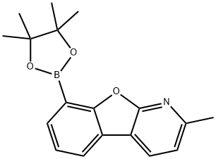 2-methyl-8-(4,4,5,5-tetramethyl-1,3,2-dioxaborolan-2-yl)benzofuro[2,3-b]pyridine 구조식 이미지