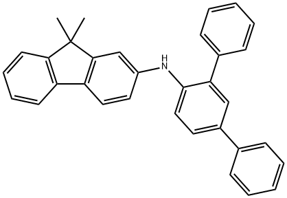 9,9-Dimethyl-N-[1,1':3',1''-terphenyl]-4'-yl-9H-fluoren-2-amine Structure