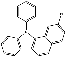 2-bromo-11-phenyl-11H-benzo[a]carbazole 구조식 이미지