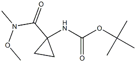 tert-butyl 1-(methoxy(methyl)carbamoyl)cyclopropylcarbamate Structure