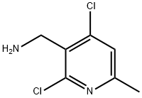 2,4-Dichloro-6-methyl-3-pyridinemethanamine Structure