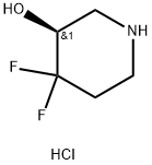 (S)-4,4-difluoropiperidin-3-ol hydrochloride 구조식 이미지