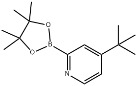 4-(tert-butyl)-2-(4,4,5,5-tetramethyl-1,3,2-dioxaborolan-2-yl)pyridine Structure