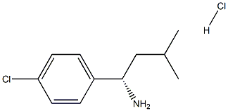 (1S)-1-(4-CHLOROPHENYL)-3-METHYLBUTAN-1-AMINE HYDROCHLORIDE 구조식 이미지