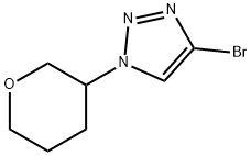4-Bromo-1-(oxan-3-yl)-1H-1,2,3-triazole 구조식 이미지
