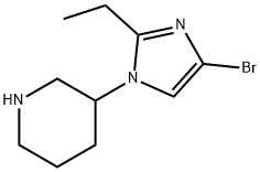 4-Bromo-1-(piperidin-3-yl)-2-ethylimidazole Structure