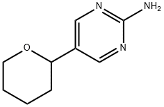 5-(tetrahydro-2H-pyran-2-yl)pyrimidin-2-amine Structure