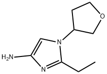 1-(Oxolan-3-yl)-2-ethylimidazol-4-amine Structure
