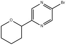 2-bromo-5-(tetrahydro-2H-pyran-2-yl)pyrazine 구조식 이미지