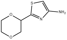 4-Amino-2-(1,4-dioxan-2-yl)thiazole 구조식 이미지