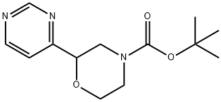 4-(N-Boc-morpholin-2-yl)pyrimidine Structure