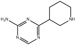 2-Amino-4-(piperidin-3-yl)-1,3,5-triazine Structure