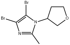 4,5-Dibromo-1-(oxolan-3-yl)-2-methyl-1H-imidazole Structure