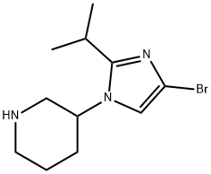 4-Bromo-1-(piperidin-3-yl)-2-(iso-propyl)imidazole Structure