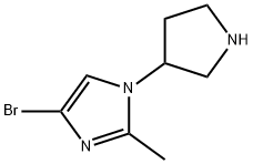 4-Bromo-1-(pyrrolidin-3-yl)-2-methylimidazole Structure