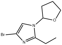 4-Bromo-1-(2-tetrahydrofuranyl)-2-ethylimidazole Structure