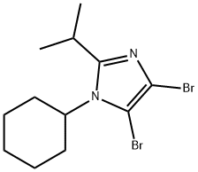 4,5-Dibromo-1-cyclohexyl-2-(iso-propyl)-1H-imidazole Structure