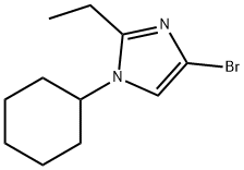 4-Bromo-1-cyclohexyl-2-ethylimidazole Structure