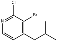 3-Bromo-4-(iso-butyl)-2-chloropyridine 구조식 이미지