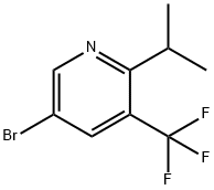 5-bromo-2-(iso-propyl)-3-(trifluoromethyl)pyridine Structure