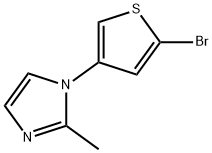 2-Bromo-4-(2-methylimidazol-1-yl)thiophene 구조식 이미지