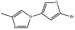 2-Bromo-4-(4-methylimidazol-1-yl)furan 구조식 이미지