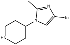 4-Bromo-1-(piperidin-4-yl)-2-methylimidazole Structure